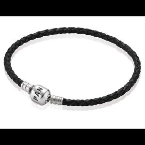 Pandora Single Braided Bracelet - Black